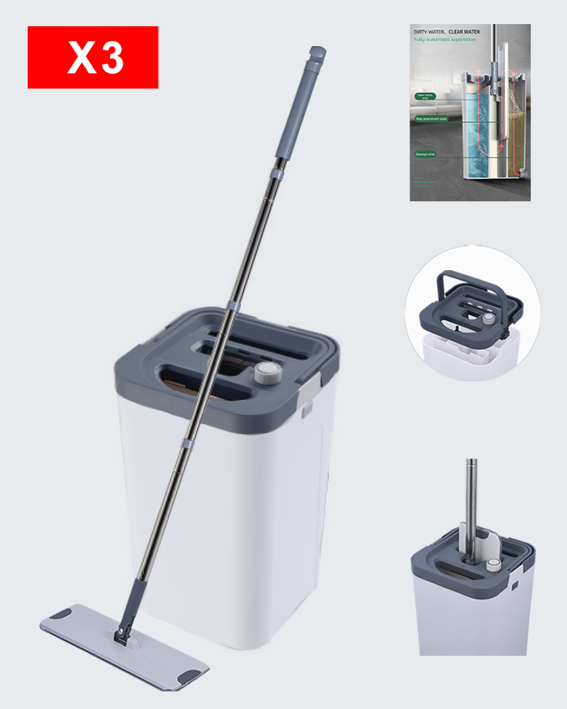 Mopx3 Cleaning Separation Flat Mop Bucket Set