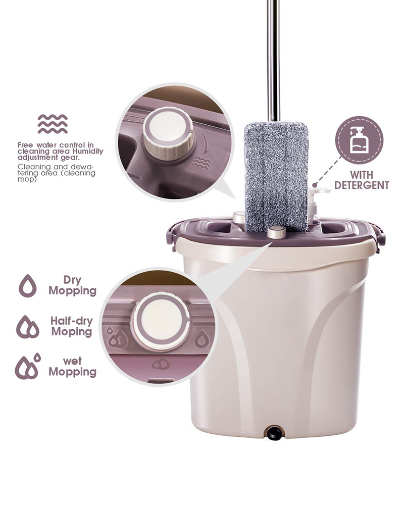 Mopx Dual Zone Dual Control ست سطل پاک کن جداسازی آب کثیف